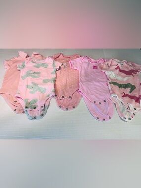 Carters, Osh Kosh, Baby Connection,  Pink Baby Girls' Short-Sleeve Onesies